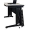 Fusion Fusion Single Pedestal Desks, 24 D X 29 H, 60 W X Wood, Metal MSP6024PL - alternate 2